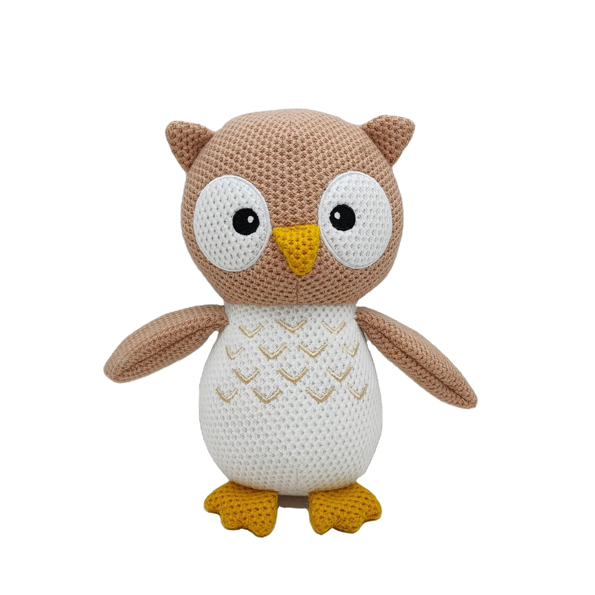 Pronto per la spedizione giocattoli gufo lavorati a maglia Amigurumi Cute farcito Zoo Animal Owl Toys for Kids gifts