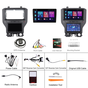 Podofo วิทยุติดรถยนต์แอนดรอยด์9 ''autoradio สำหรับ <span class=keywords><strong>Ford</strong></span> <span class=keywords><strong>Mustang</strong></span> 2015-2021 CarPlay Android Auto BT GPS ระบบสเตอริโอในรถยนต์ - Product Image 6