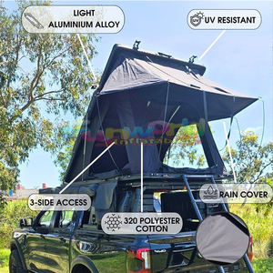 Precio de fábrica, tienda de techo de aluminio, impermeable, ligera, tente de Toit voiture, carcasa dura, tienda en la azotea del coche para acampar en el coche - Product Image 2