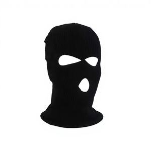 Pasamontañas térmico de forro polar para hombre, para esquí, invierno, exterior, cálido, cortavientos, con protección contra el frío, para ciclismo, poliéster, resistente a la humedad - Product Image 1