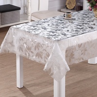 Nappe de table personnalisable en PVC RNPT, série nacrée moderne de luxe, tissée à motifs floraux, résistante à la chaleur, imperméable, anti-taches, certifiée SGS