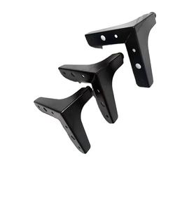 Pied de meuble en métal pour table de salle à manger, cuisine, salon, bureau à domicile, hôtel et atelier - Design en forme de L, robuste - Product Image 1