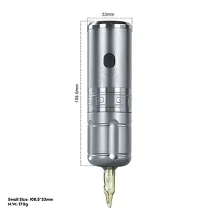 रिचार्जेबल बैटरी आईब्रो पेन टैटू कोरोलेस मोटर वायरलेस कारतूस सुई रोटरी पेन टैटू मशीन