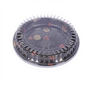 Caja Redonda Rígida de Plástico Desechable para <span class=keywords><strong>Sushi</strong></span> para Llevar, Ecológica y Biodegradable, Contenedor de Alimentos Personalizable - Product Image 3