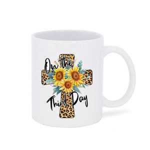 Tazas Cristianas Vintage Religiosas Inspiración Biblia Verso Taza de Té Sublimación Personalizada Gres Tazas de Café de Cerámica - Product Image 2