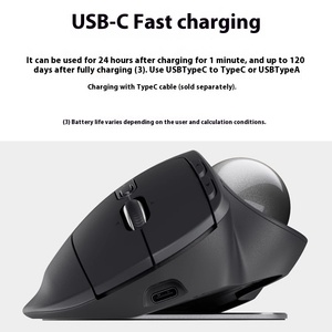 Para <span class=keywords><strong>Logitech</strong></span> MX Ergo S Ratón inalámbrico para juegos de modo dual LED óptico Mini PC Portátiles Oficina CAD Precisión Pantalla cruzada para USB 3D - Product Image 4