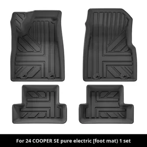 Set Completo <span class=keywords><strong>Tappetini</strong></span> Auto e Bagagliaio in TPE Rego Spessore 3.5mm Stampati in 3D Moderni a 5 Pezzi per <span class=keywords><strong>Cooper</strong></span> SE 2024 EV con 1 Anno di Garanzia - Product Image 4