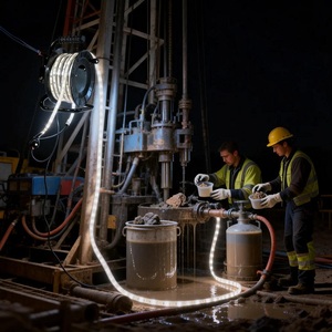 Bande <span class=keywords><strong>LED</strong></span> SMD 2835 220V à double rangée pour tunnel minier, 10m <span class=keywords><strong>25m</strong></span> avec enrouleur portable pour l'éclairage de l'industrie de la construction, norme européenne - Product Image 5