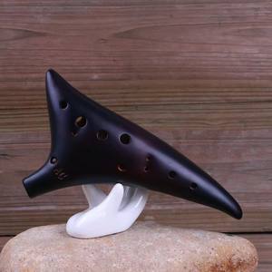 Flauta de cerámica afinada Alto C de 12 agujeros Instrumento musical étnico para principiantes Flauta de cerámica Fabricante al por mayor - Product Image 3