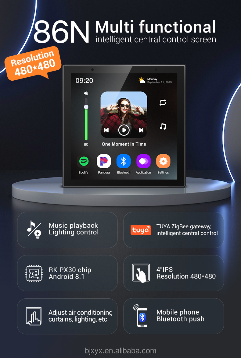 Tuya 4-Inch Smart Home Wall Android 11 Iot Smart Switch Intelligent Touch · image 3