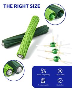 Pièces de rechange et accessoires pour aspirateur robot <span class=keywords><strong>IRobot</strong></span> série J, brosse en caoutchouc double multi-surfaces, filtre HEPA, brosse de balayage des bords - Product Image 2