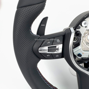 Volant chauffant en <span class=keywords><strong>cuir</strong></span> M Sport avec écran LED, livraison rapide, compatible avec BMW F30 F33 F13 F16 F25 F02 F07 F40 F48 F34 F31 F87 - Product Image 5
