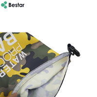 Sac étanche camouflage 5L/10L/15L/20L/30L en polyester enduit PVC 210D pour le rafting, le kayak et la pêche