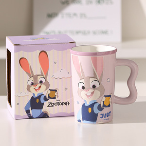 Taza <span class=keywords><strong>de</strong></span> <span class=keywords><strong>Porcelana</strong></span> <span class=keywords><strong>de</strong></span> Dibujos Animados Zootopia Juck Nick con Asa en Forma <span class=keywords><strong>de</strong></span> Ola, 550 ml <span class=keywords><strong>de</strong></span> Gran Capacidad, Apta para Lavavajillas y Microondas, Caja <span class=keywords><strong>de</strong></span> Regalo - Product Image 6