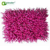 Doleader Home Garden Decor Faux Gazon Synthétique et Fleur Jaune Toile de Fond Plante de Verdure Artificielle en Plastique Panneau Mural