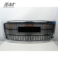 Accessoires de voiture, calandre avec éclairage, pièces de pare-chocs avant pour GMC Sierra 2500HD 3500HD 2015-2020, calandre chromée argentée