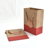 Sac en papier kraft recyclé écologique personnalisé, sac cadeau pour la Saint-Valentin, emballage de boutique cosmétique, sac de shopping, soin de la peau, huile essentielle