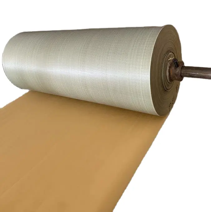 Wholase Composiet Food Grade Weave Kraftpapier Roll Wrap Kraftpapier Cement Zak Materialen Papier