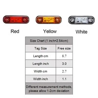 12V 24V 3LED Wasserdichte Blinker Seiten markierung leuchte LED Warn licht leiste für Anhänger LKW Wohnwagen Autozubehör