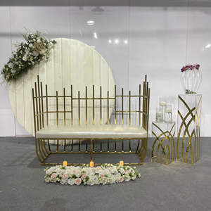 Hochzeits blume geformte Braut und Bräutigam <span class=keywords><strong>Love</strong></span> Seat <span class=keywords><strong>Sofa</strong></span> - Product Image 5