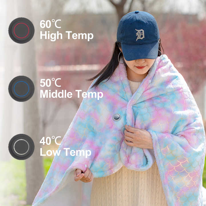 usb heated shawl and lap blanket