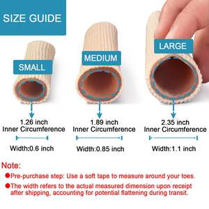 ปลอกนิ้วเท้าแบบตัดได้ ซิลิโคนเจล ผ้าป้องกัน ป้องกันตาปลา บรรเทาอาการปวด ระบายอากาศได้ ใช้ซ้ำได้ - Product Image 4