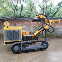 Pompe moteur de foreuse DTH sur chenilles diesel Kaishan KG726III pour usage minier, trous de dynamitage 90-115 mm, profondeur 25 m, respectueuse de l'environnement