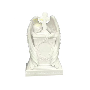 Mejor venta cementerio productos de mármol triste llorando Ángel estatua - Product Image 2