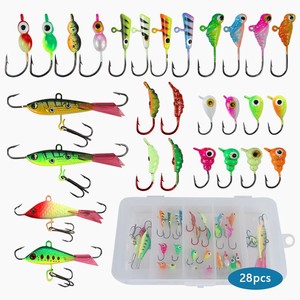 Ensemble de hameçons lumineux inversés pour la pêche sur glace avec <span class=keywords><strong>mini</strong></span>-hameçons Root pour une utilisation en extérieur en hiver - Product Image 1