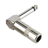 Son musical 1/4 "6.35mm TS Guitar Cable Plug Audio 6.35mm Heavy Duty TS Mono Male Solder Jack Connector for Speaker/Guitar
