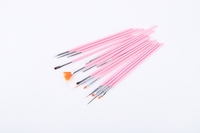 Meilleur vendeur Ensemble de 15 pinceaux pour vernis à ongles Nail Art Brush Professional Gel Liner Nail Brush