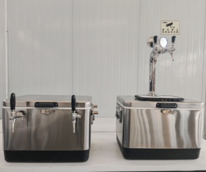 กล่องเก็บความเย็นแบบพกพา สแตนเลส รักษาสิ่งแวดล้อม สำหรับใส่เครื่องดื่ม/เบียร์ พร้อมชุดทาวเวอร์ สำหรับใช้งานกลางแจ้ง - Product Image 3