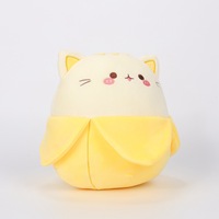 Nuevo personalizado fresa vaca plátano gato sandía cerdo/Panda juguetes de peluche personalizar frutas animales peluches juguete para niños niñas