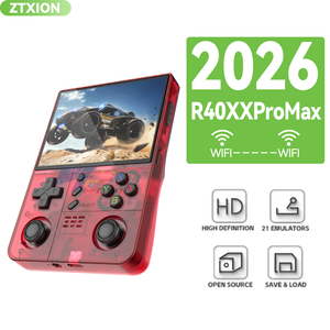 เครื่องเล่นเกมพกพา R40XX Pro Max หน้าจอ IPS 4.2 นิ้ว คอนโซลเกมขนาดเล็ก พกพาสะดวก ความจุ 64GB/128GB เครื่องเล่นวิดีโอ - Product Image 1
