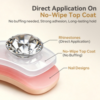 BORN PRETTY Colle Gel Semi-Solide Multifonctionnelle pour Pierres Précieuses, Adhésif Fort Épais pour Strass, pour Sculpture 3D et Poudre à Frotter pour Nail Art