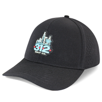 Casquette de performance HS40 OEM personnalisée avec logo PVC, 6 panneaux, imperméable, découpée au laser, respirante, pour la randonnée et le surf
