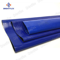 Tuyau flexible plat en PVC haute pression de 1,5, 2, 3, 4, 5, 6, 8, 12 pouces pour système d'irrigation agricole