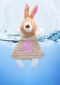 צעצוע כלבים אינטראקטיבי מקטיפה צבעונית עם לוגו בהתאמה אישית, צעצוע לעיסה ומשפר שיניים, צעצוע כלבים עמיד מבד קטיפה וכותנה - Product Image 3