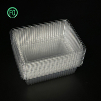 Emballage alimentaire et pâtissier écologique en BOPS transparent carré, prix de gros bas