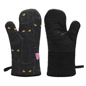 Vente en gros Gant de cuisine Mitaine de cuisine Gant micro-ondes résistant à la chaleur Mitaine de four en coton - Product Image 1