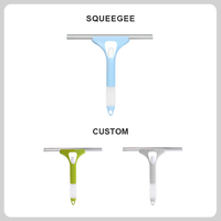 Meilleure vente bouteille en aluminium Spray fenêtre raclette multi-usages outil de nettoyage pour voiture ménage verre douche essuie-glace en plastique