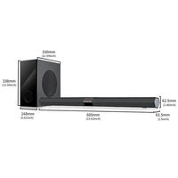 Sistema de Cine en Casa, Altavoz Multimedia, Barra de Sonido con Supergraves, Sonido Envolvente para TV