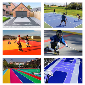 Sol sportif en PP à emboîtement pour patinage à roulettes, sol en plastique pour patinage en ligne en extérieur, sol suspendu à emboîtement pour terrain de basketball - Product Image 6