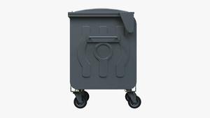 Conteneur à déchets extérieur à pédale personnalisable, nouveau stock BDB BDB.10800-A, avec couvercle basculant, capacités 800L, 120L, 660L, et stockage à ouverture supérieure - Product Image 2