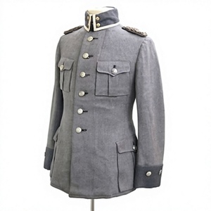 Túnica Húngara de la Primera Guerra Mundial M1908 1910, Chaqueta de Lana Gris con Cuello Alto y Epaulettes, Disfraz de Reenactación - Product Image 3