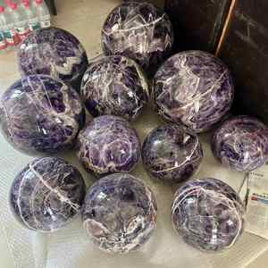 Bulk Atacado Natural Tamanho Grande Esfera Sonho Ametista Esfera Cura Esferas De Cristal - Product Image 6