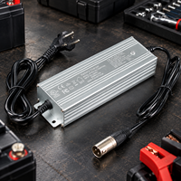 Pengisi Daya Baterai Lithium Ion Pintar 10S 42V 4A 100-240VAC untuk Sepeda Listrik, Sistem Daya Isi Ulang, dan Baterai Skuter