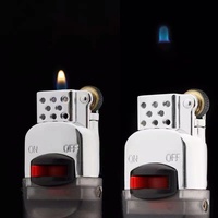 Aomai fantôme feu briquet gonflable briquet présentoir emballage bleu flamme briquet pour cigarette