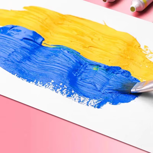 ईबोर पेशेवर गुणवत्ता गैर विषैले ऐक्रेलिक पेंट सेट में 24 पैक 12 मिली पेंट और वयस्कों और बच्चों के लिए 3 आर्ट ब्रश शामिल हैं। - Product Image 5