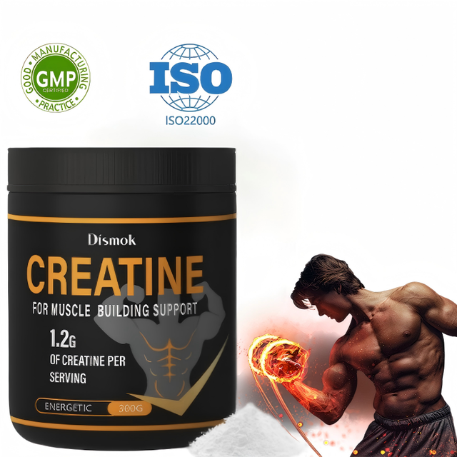Dismok Creatine Monohydrate Powder Pre Workout Supplement 200 Mesh Pure 300g Men & Wome Creatine Monohydrate